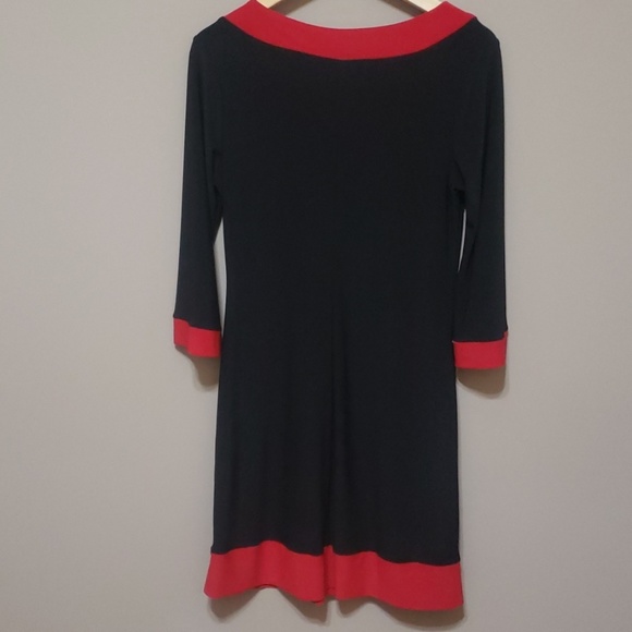 B. Moss dress, size S, black with red - Picture 4 of 4